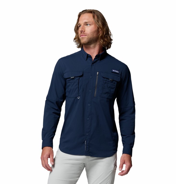 Сорочка Columbia Bahama™ Elite LS Shirt M - синя