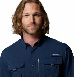 Сорочка Columbia Bahama™ Elite LS Shirt M - синя