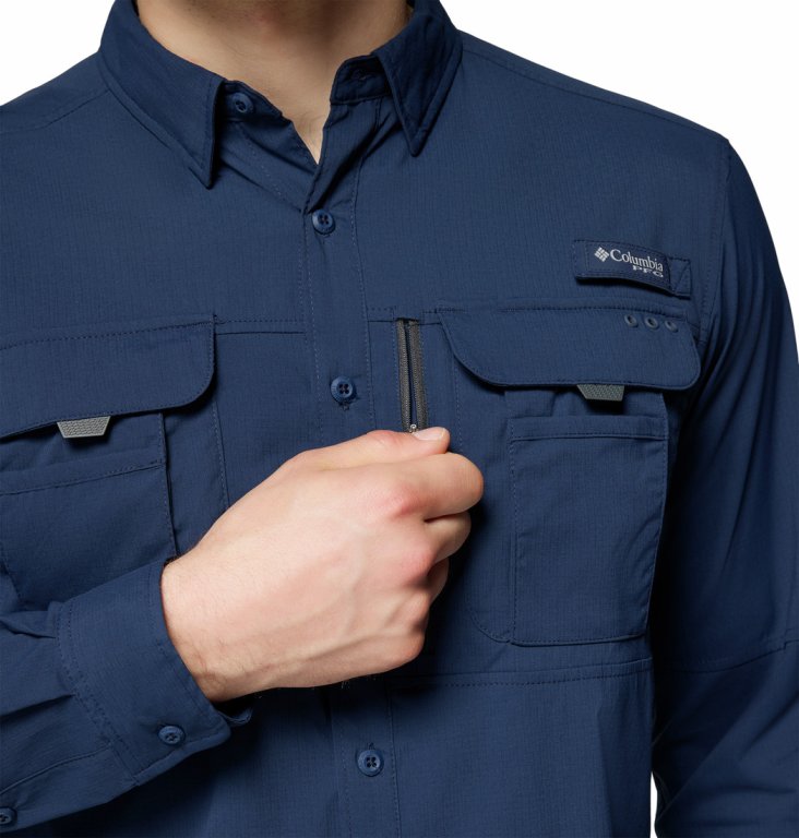 Сорочка Columbia Bahama™ Elite LS Shirt M - синя
