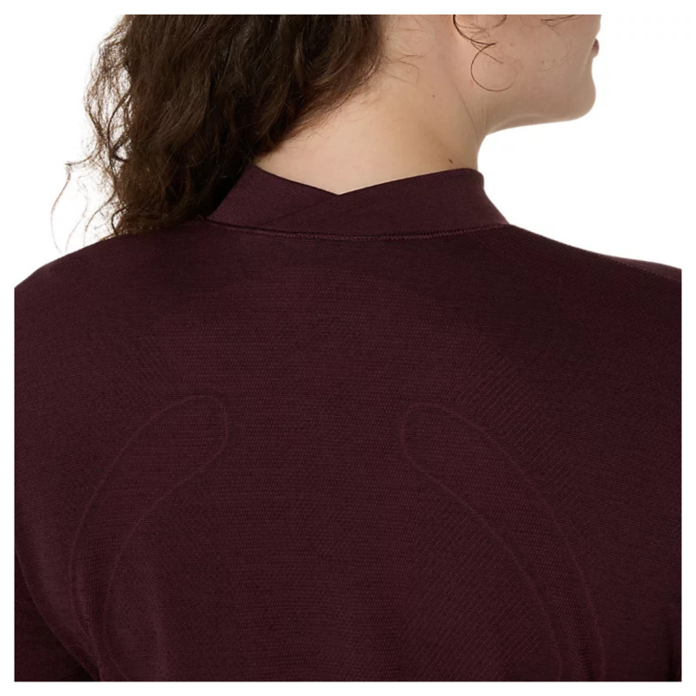 Футболка Asics Road Winter Seamless LS Top W - бордова