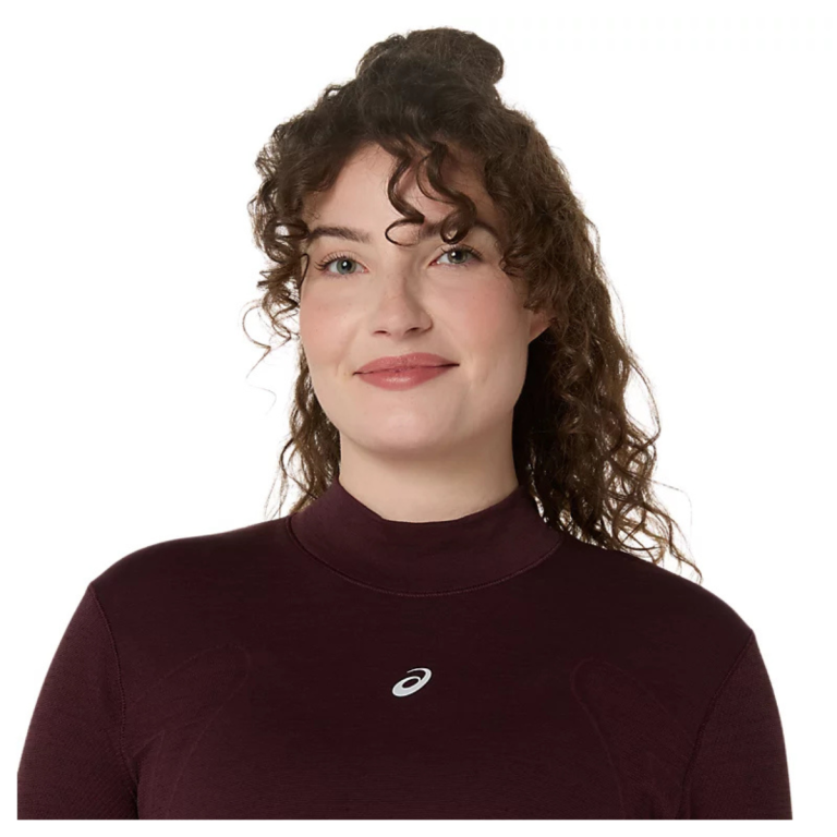 Футболка Asics Road Winter Seamless LS Top W - бордова