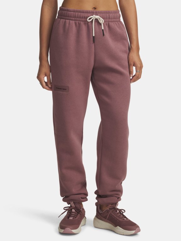 Kalhoty Under Armour Project Rock Icon Pant Wmn Red