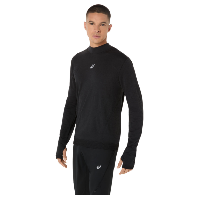 Tričko Asics Road Winter Seamless LS Top M - černá