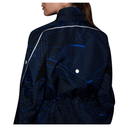 Куртка Asics Road Lite-Show Packable Jacket W - чорно/синя