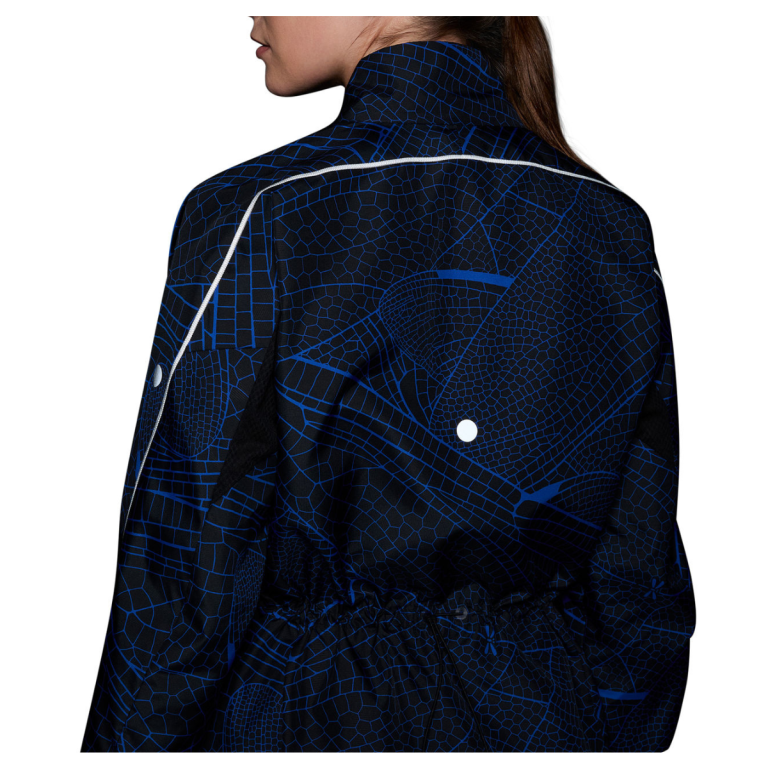 Куртка Asics Road Lite-Show Packable Jacket W - чорно/синя