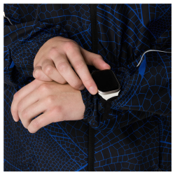 Куртка Asics Road Lite-Show Packable Jacket W - чорно/синя
