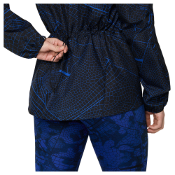 Куртка Asics Road Lite-Show Packable Jacket W - чорно/синя