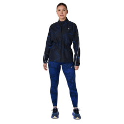 Куртка Asics Road Lite-Show Packable Jacket W - чорно/синя