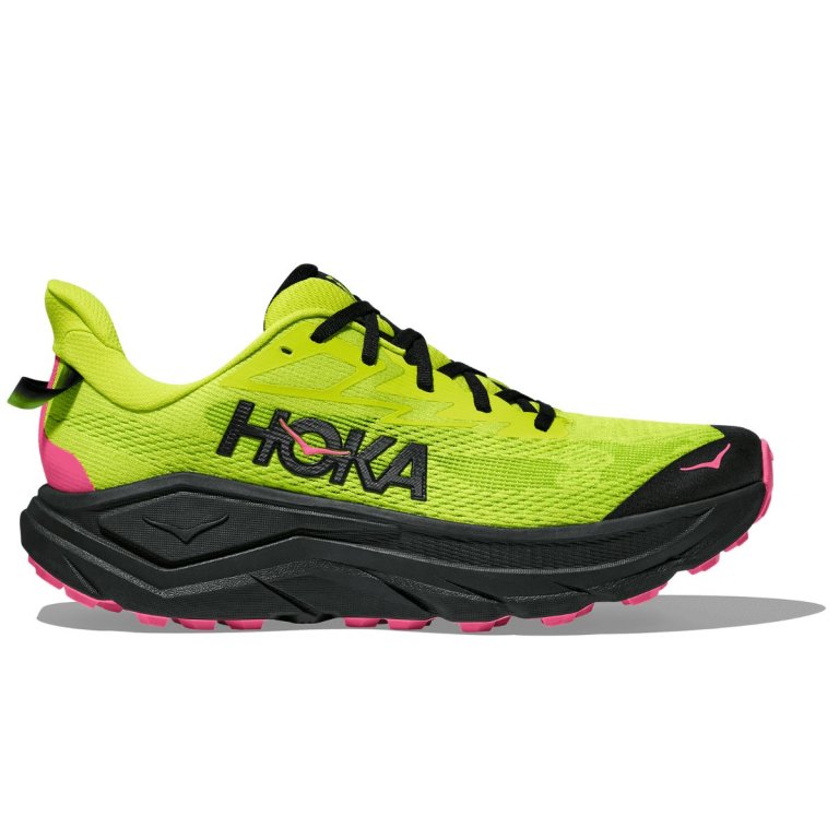 Кросівки Hoka Challenger 8 M - зелено/чорно/рожеві