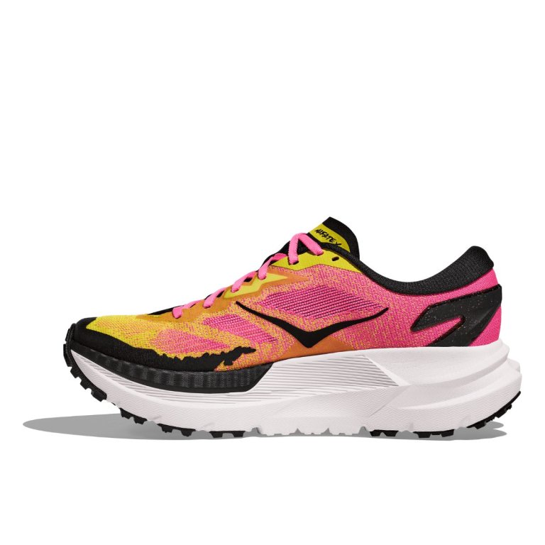 Кросівки Hoka Mafate X M - рожево/жовто/чорні