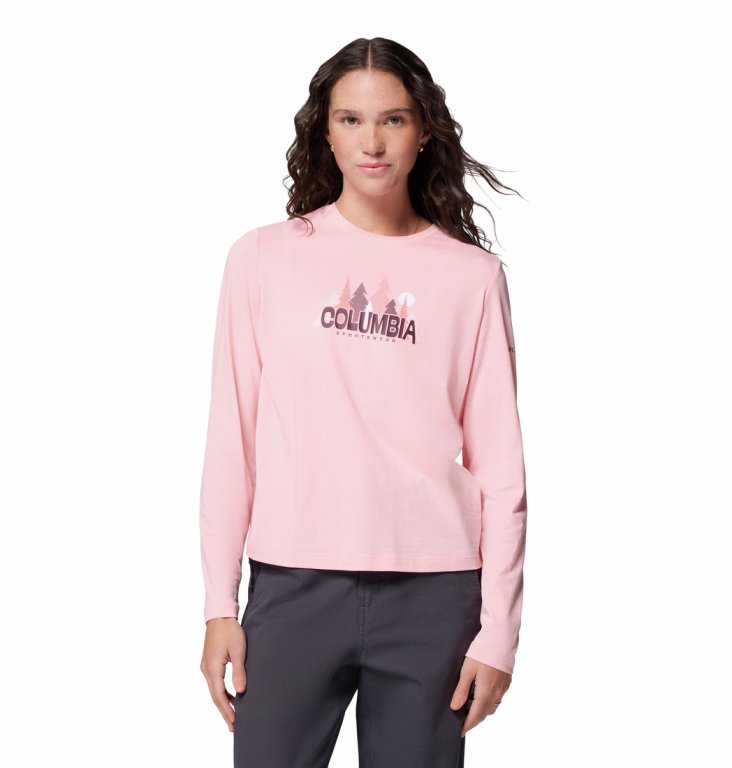 Футболка Columbia Ruby Springs™ Graphic LS W - рожева
