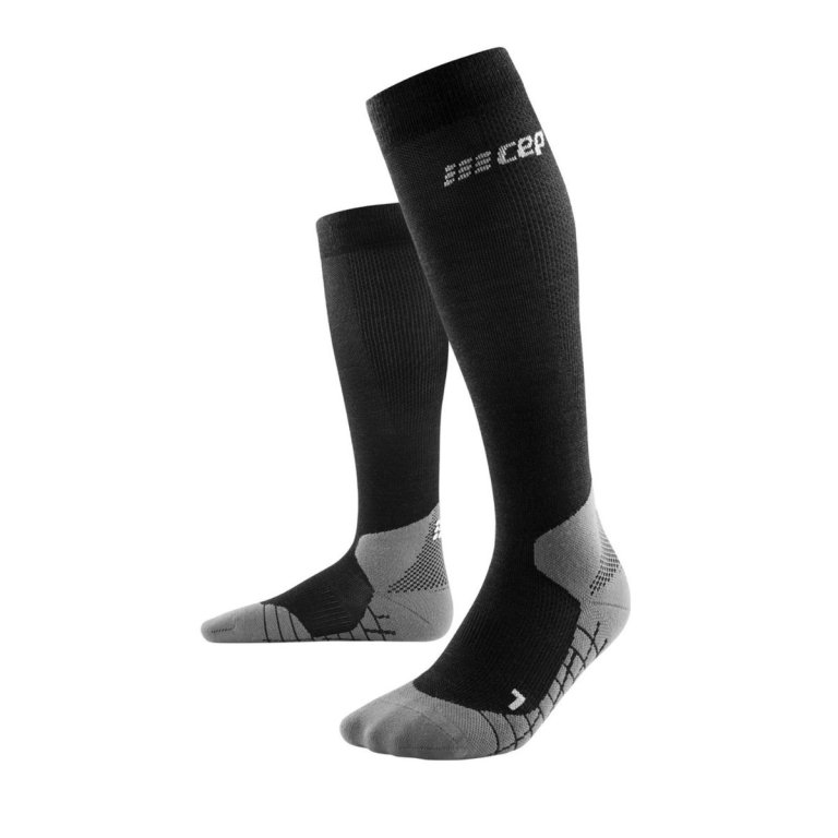 Шкарпетки CEP Light Merino Socks M - чорно/сірі