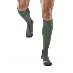 Шкарпетки CEP Merino M - сіро/зелені