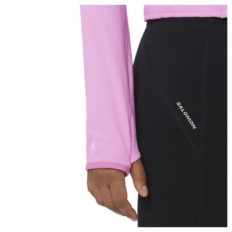 Mikina Salomon Sense Aero Hybrid Cp Plvr W - růžová