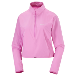 Mikina Salomon Sense Aero Hybrid Cp Plvr W - růžová