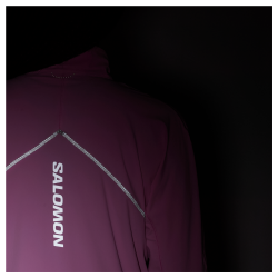 Mikina Salomon Sense Aero Hybrid Cp Plvr W - růžová