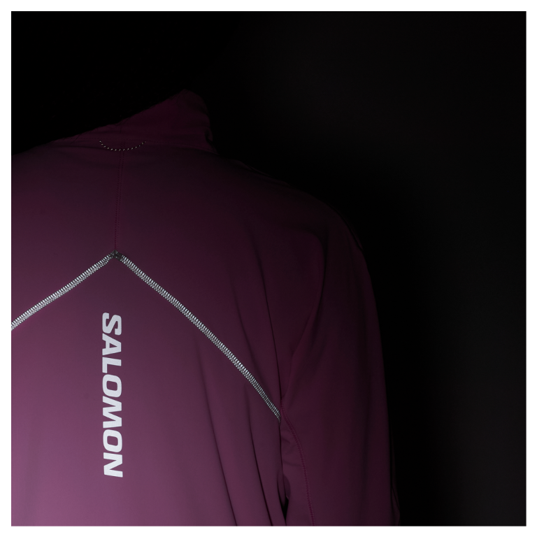 Mikina Salomon Sense Aero Hybrid Cp Plvr W - růžová