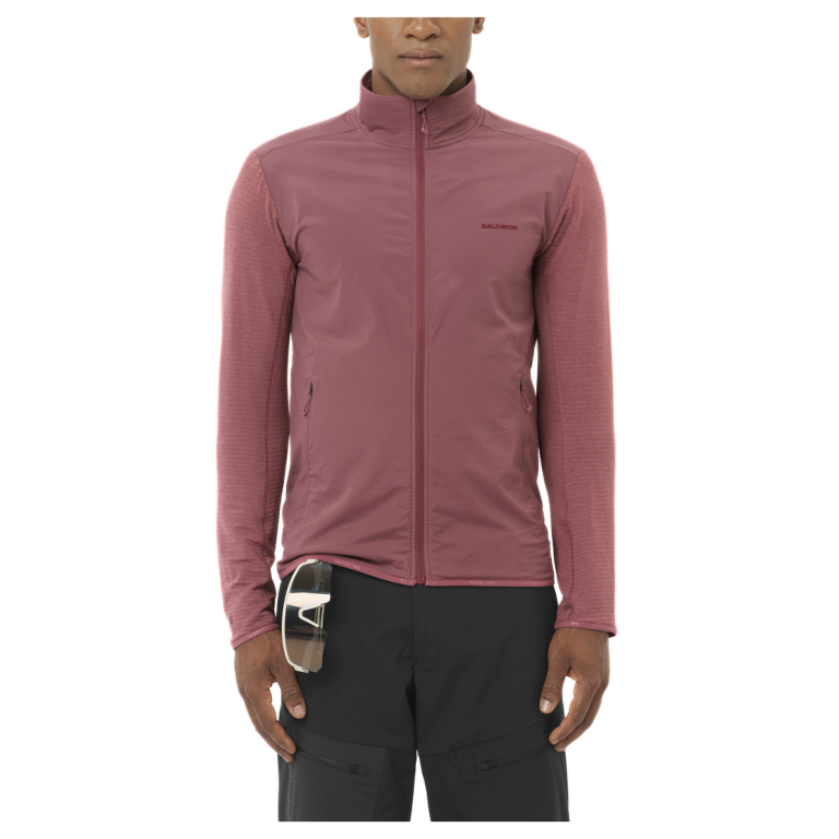 Кофта Salomon Essential Lightwarm Hybrid M - рожева