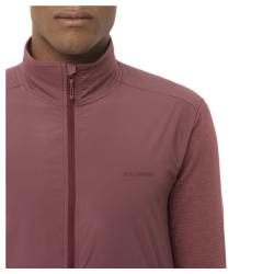 Кофта Salomon Essential Lightwarm Hybrid M - рожева