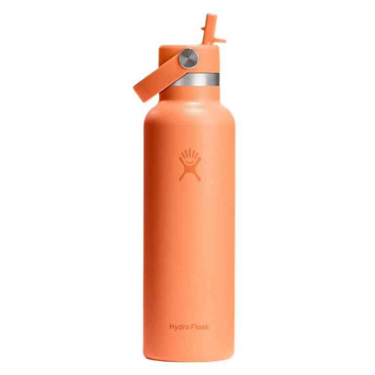 Термос Hydro Flask 21 унція (621 мл) Standard Flex Straw Cover - помаранчевий