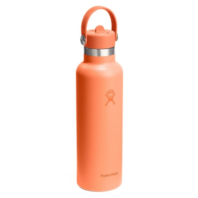 Термос Hydro Flask 21 унція (621 мл) Standard Flex Straw Cover - помаранчевий