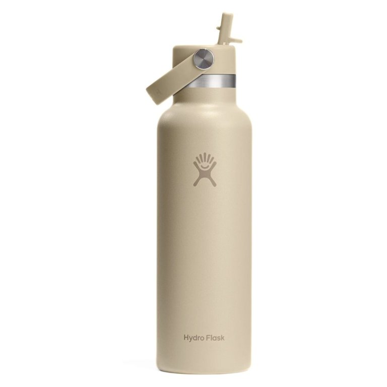 Термопляшка Hydro Flask 21 унція (621 мл) Standard Flex Straw Cover - бежева