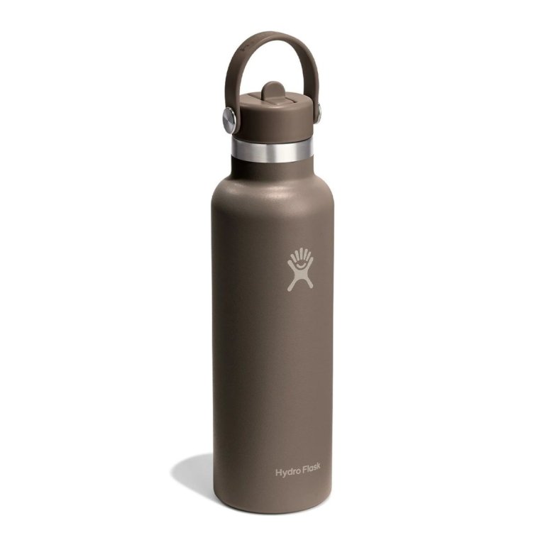 Термопляшка Hydro Flask 21 унція (621 мл) Standard Flex Straw Cover - коричнева