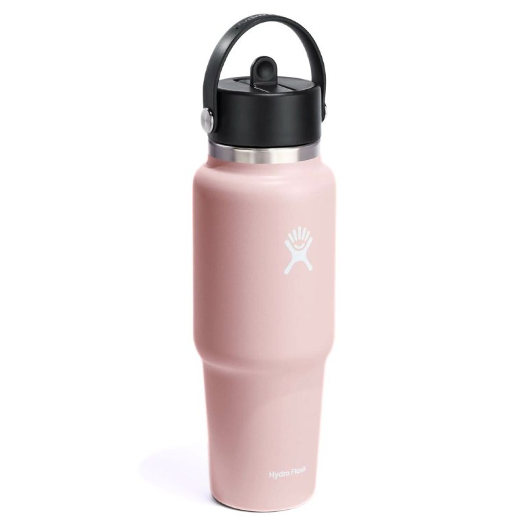 Термос Hydro Flask 32 унції Wide Flex Straw Travel Bottle (946 мл) - рожевий