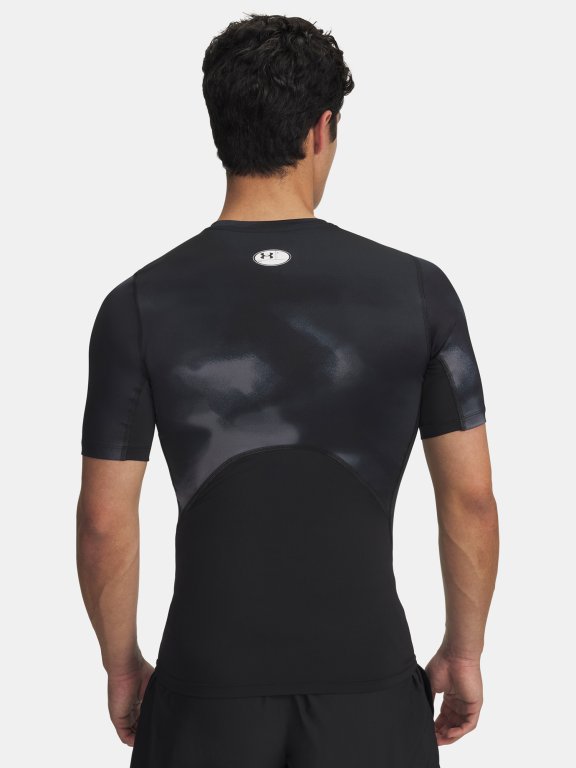 Футболка Under Armour UA HG Armour з принтом SS Man Black