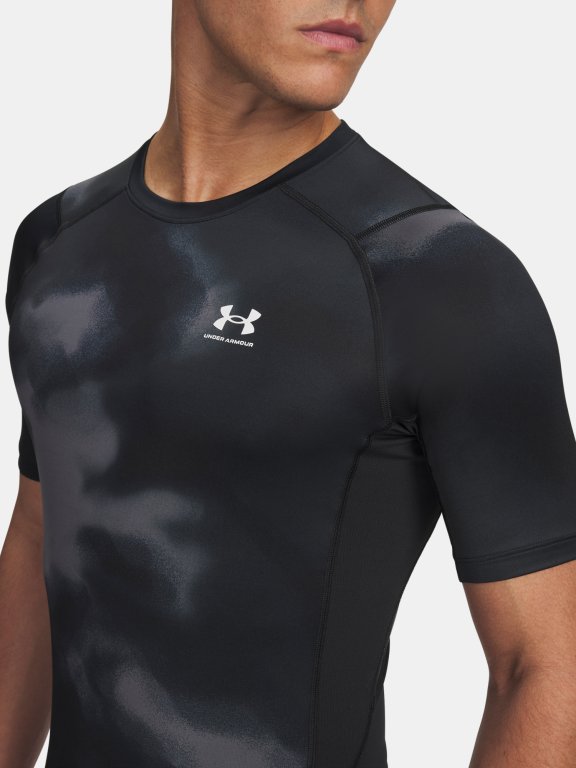 Футболка Under Armour UA HG Armour з принтом SS Man Black