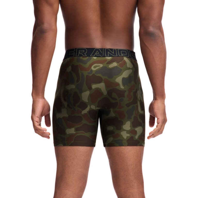 Боксерки Under Armour UA Perf Tech 6In 3Pk M - зелено/чорні