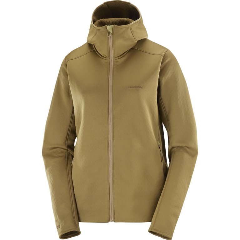 Куртка Salomon Outline Warm Fleece HD W - жовта