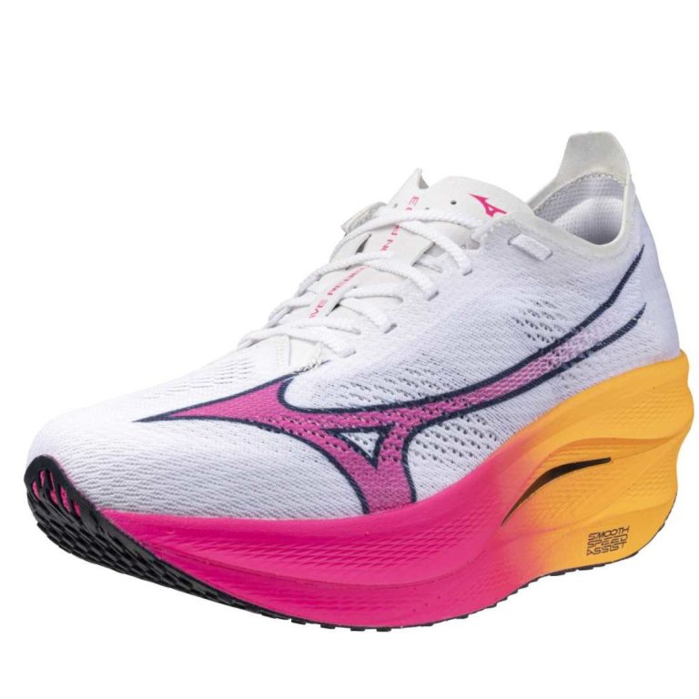 Кросівки Mizuno Wave Rebellion Pro 3 - біло/рожево/помаранчеві