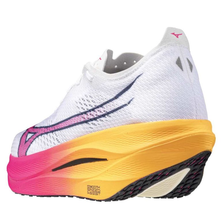 Кросівки Mizuno Wave Rebellion Pro 3 - біло/рожево/помаранчеві