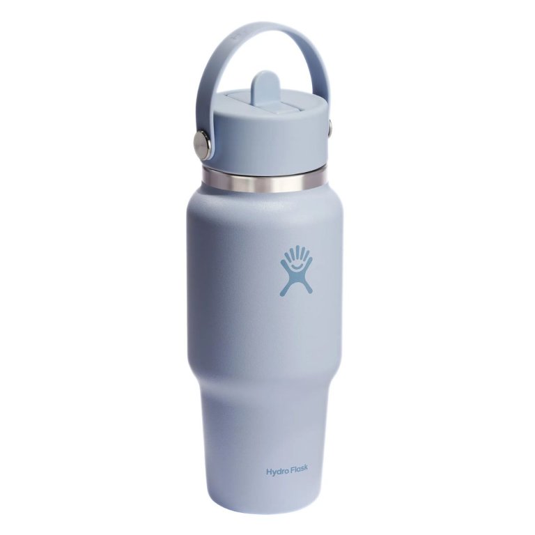 Термос Hydro Flask 24 унції (709 мл) Wide Flex Straw Travel Bottle - світло-блакитний