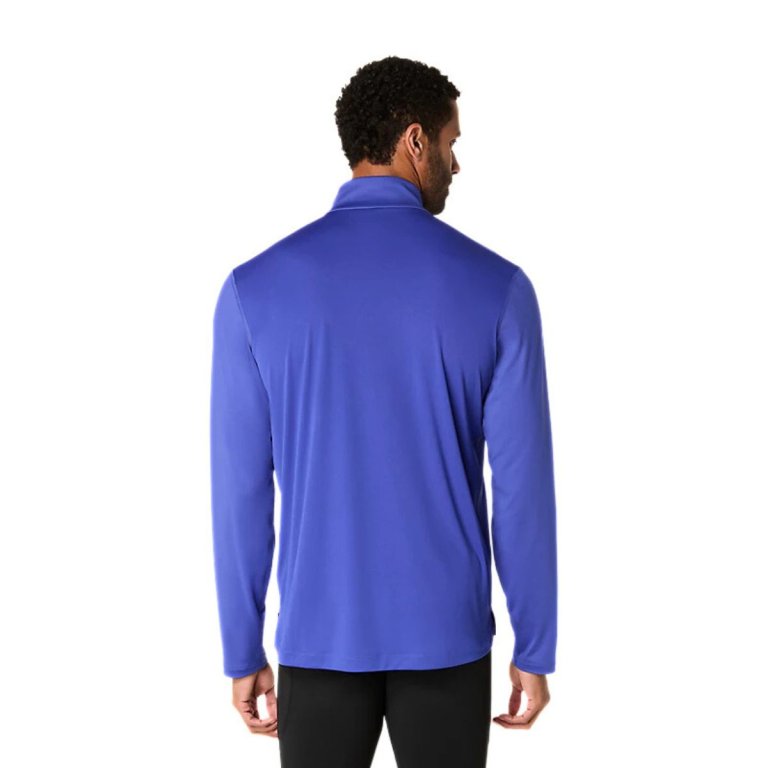 Футболка Asics Core LS 1/2 Zip Winter Top M - синя