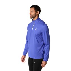 Футболка Asics Core LS 1/2 Zip Winter Top M - синя