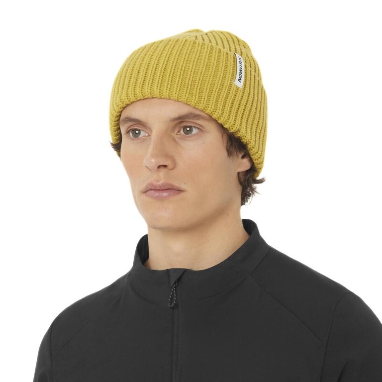 Шапка Salomon Snowbird Beanie - жовта