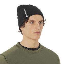 Шапка Salomon Graphic Beanie - чорна
