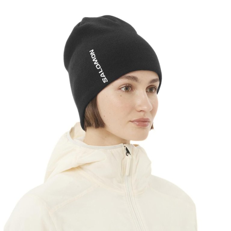 Шапка Salomon Graphic Beanie - чорна