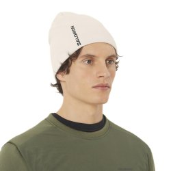 Шапка Salomon Graphic Beanie - біла