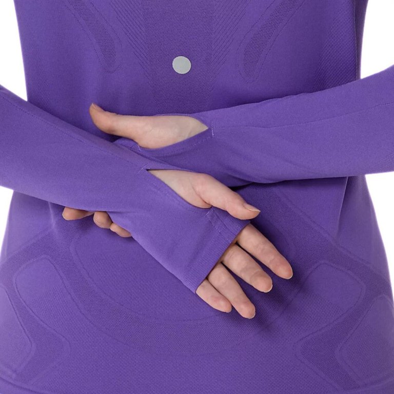 Футболка Asics Road Seamless LS Top W - фіолетова