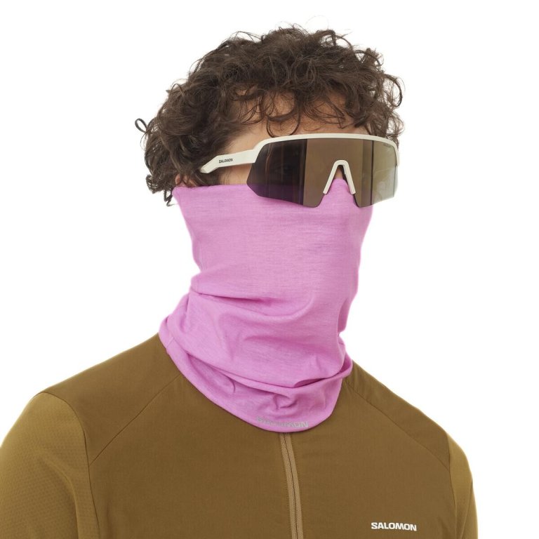 Баф Salomon Cross Neck&amp;Head Tube Neckwarmer - рожевий