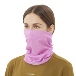 Баф Salomon Cross Neck&amp;Head Tube Neckwarmer - рожевий