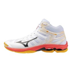 Кросівки Mizuno Wave Voltage 2 Mid - біло/помаранчеві
