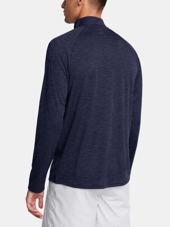 Triko Under Armour Tech Textured 1/2 Zip Man Blue