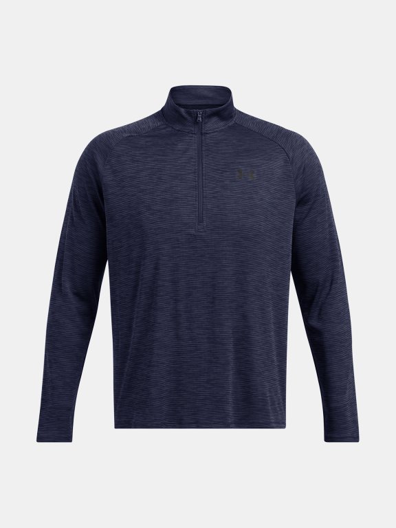Triko Under Armour Tech Textured 1/2 Zip Man Blue