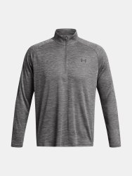 Triko Under Armour Tech Textured 1/2 Zip Man Grey