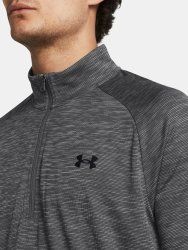 Triko Under Armour Tech Textured 1/2 Zip Man Grey