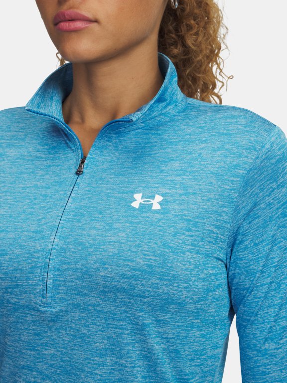 Футболка Under Armour Tech 1/2 Zip- Twist Wmn Blue